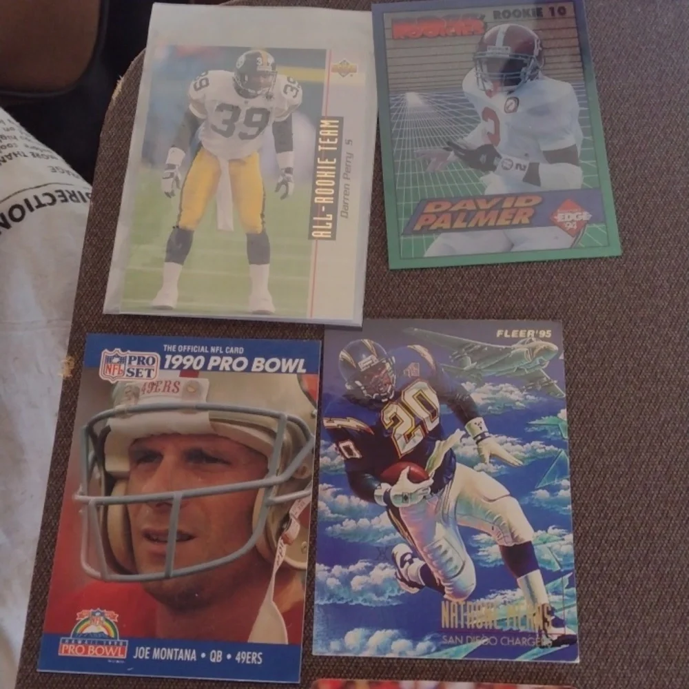 Assorted Football Trading Cards Collection